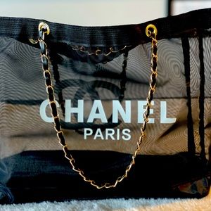 CC Mesh Tote Bag and Make Up Pouch